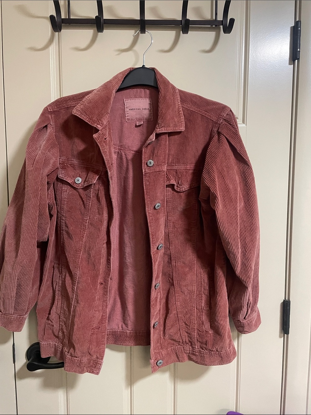 American Eagle Outfitters Corduroy Jacket in Rose